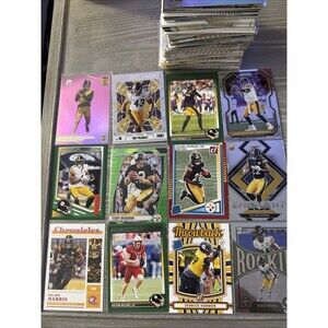 Pittsburgh Steelers Football Card Lot Bundle- Approx. 100 Cards With Inserts